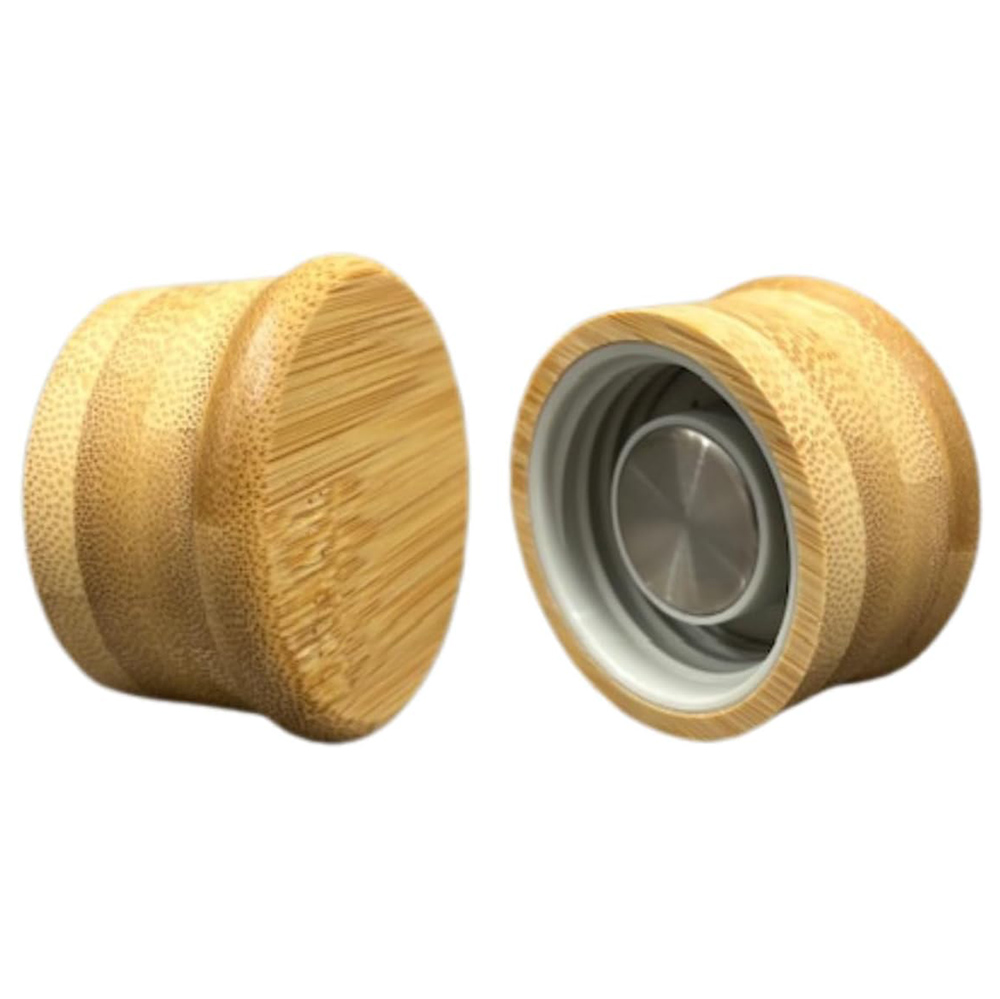 1L Sauna Water Bottle Double Walled Stainless Steel with Cork & Neoprene Exterior Bamboo Lid Leakproof BPA-Free