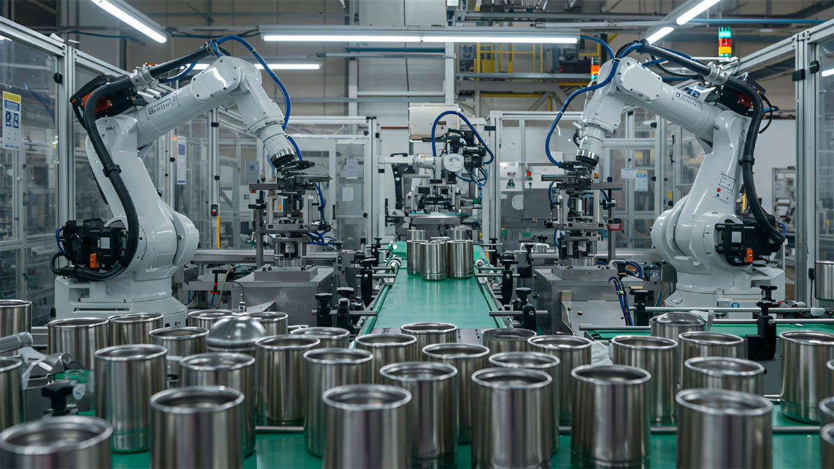 Automatic production line for thermos cups Automatic production line for thermos cups