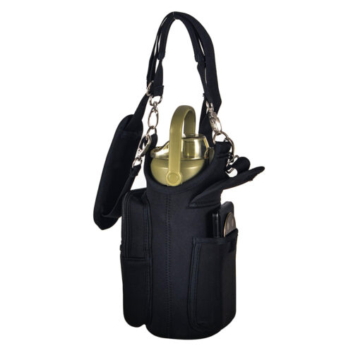 Custom Polyester Multipurpose Waterproof Sport Crossbody Gym Magnetic Water Bottle Holder Bag