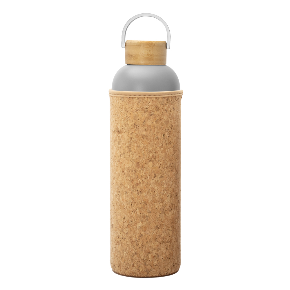Hot Sauna Water Bottle 20oz 34oz Stainless Steel Flask with Neoprene Insulated Cork Sleeve