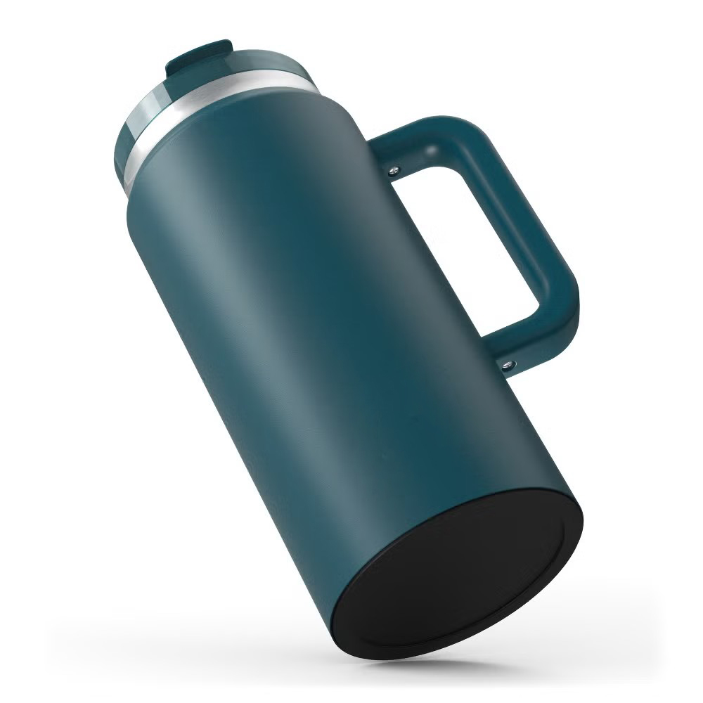 Wholesale Large Capacity Custom Double Wall Stainless Steel Vacuum Insulated Tumbler With Handle and Straw