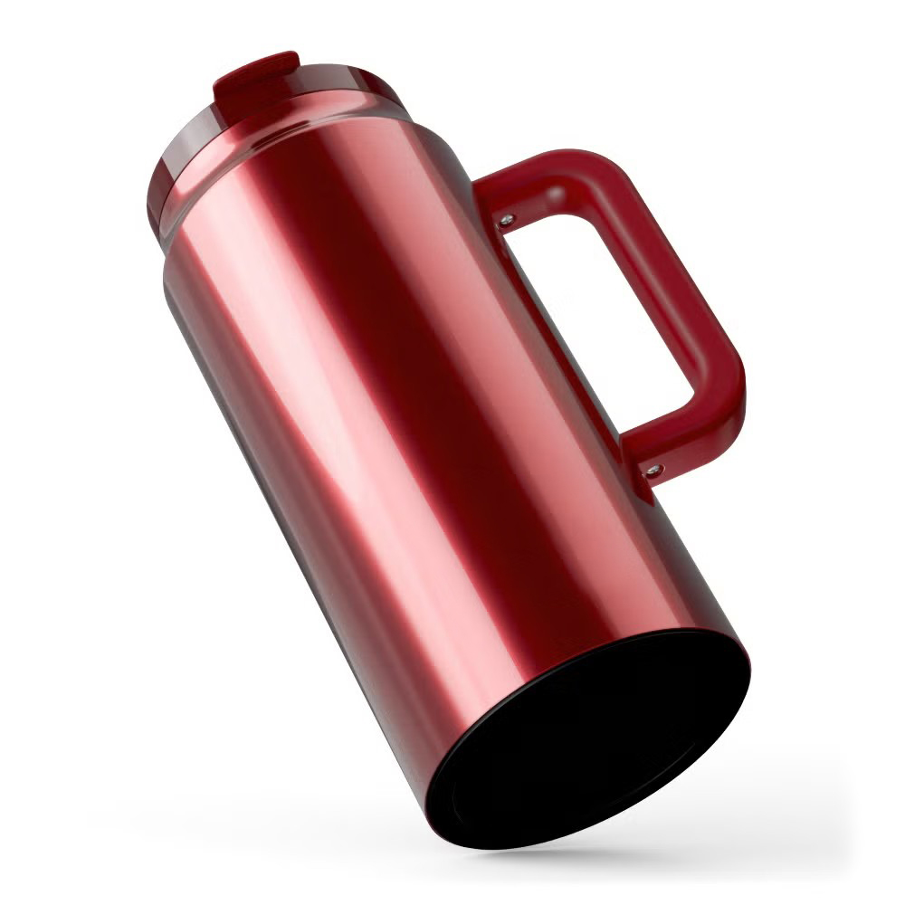 Wholesale Large Capacity Custom Double Wall Stainless Steel Vacuum Insulated Tumbler With Handle and Straw