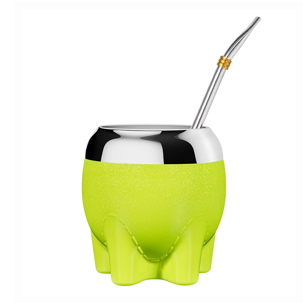 Wholesale Stainless Steel Yerba Mate Drinking Cup Reusable Coffee Mugs Set Gift for Office Outdoor Tour