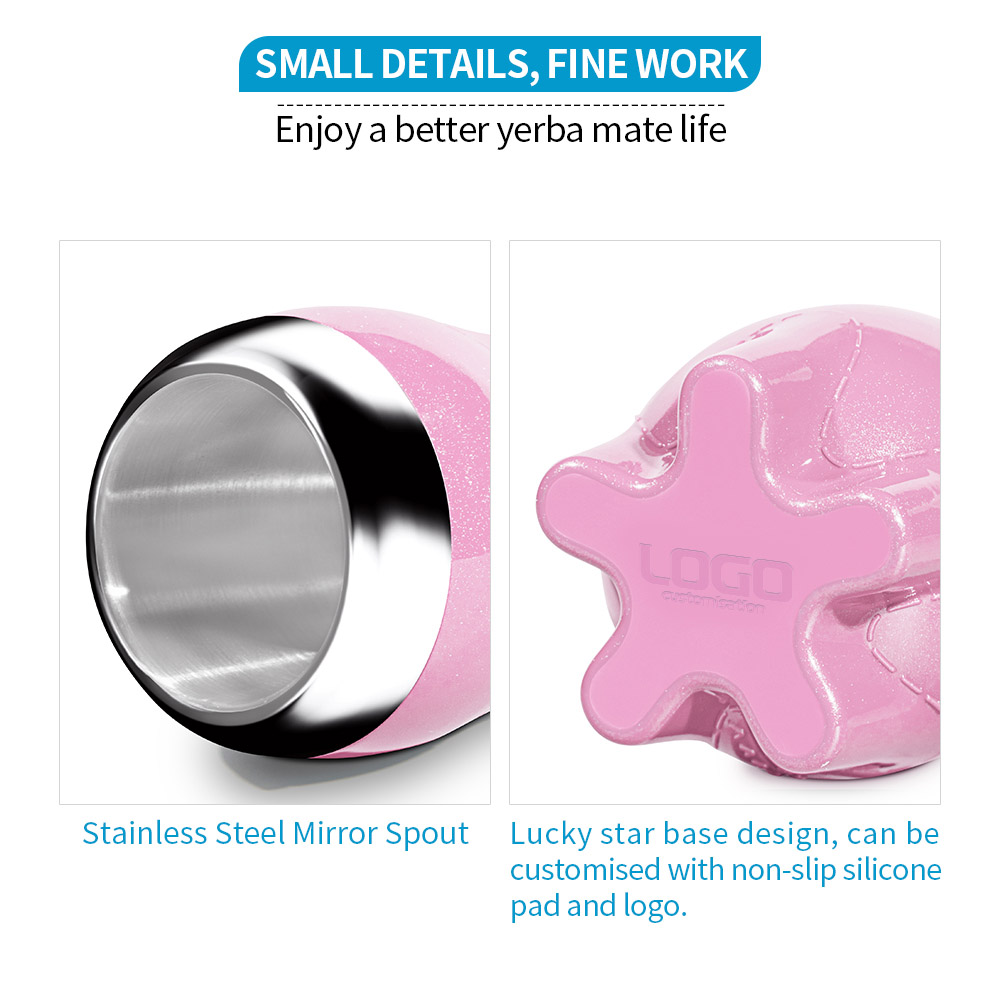 Wholesale Stainless Steel Yerba Mate Drinking Cup Reusable Coffee Mugs Set Gift for Office Outdoor Tour