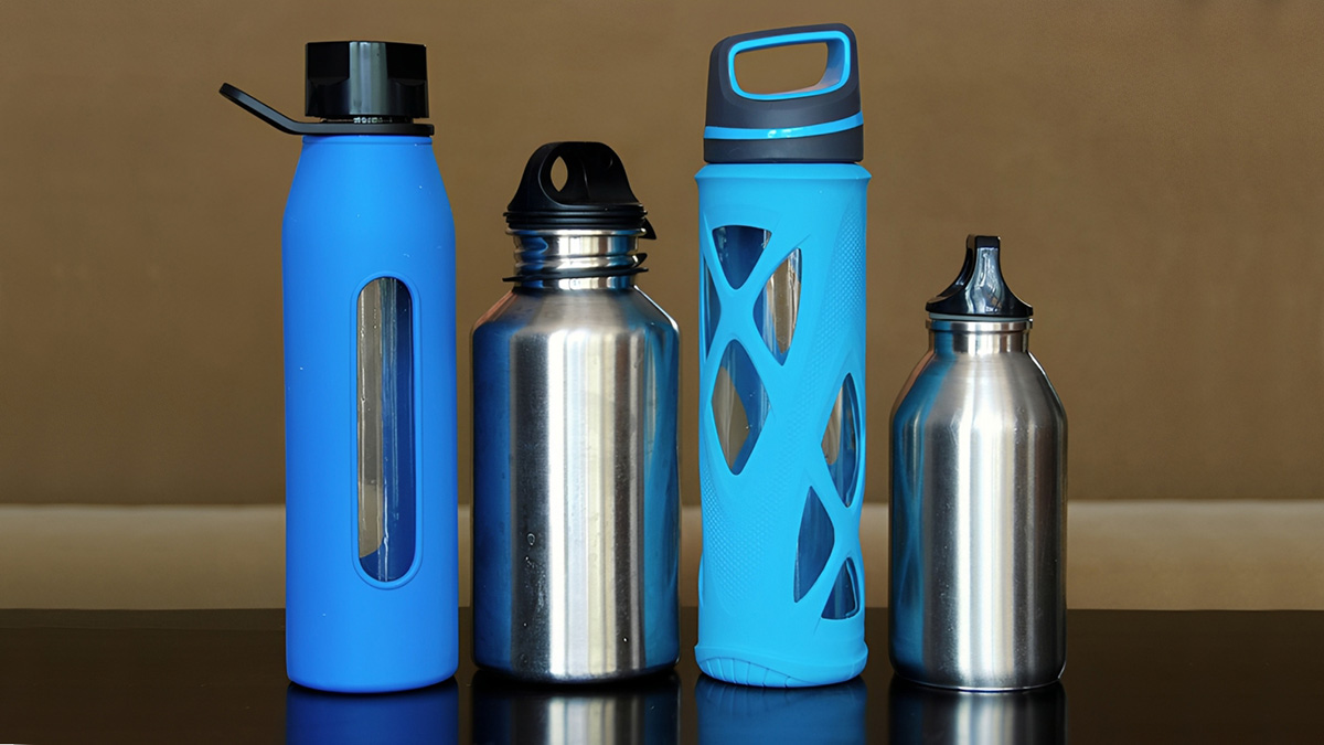 Water Bottles of different sizes and shapes