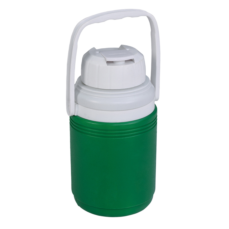 1.5QT Food Grade Plastic Insulated 0.4 Gallon Small Reusable Beverage Water Cooler Jug Ice Bucket Outdoor with Handle 1.4L