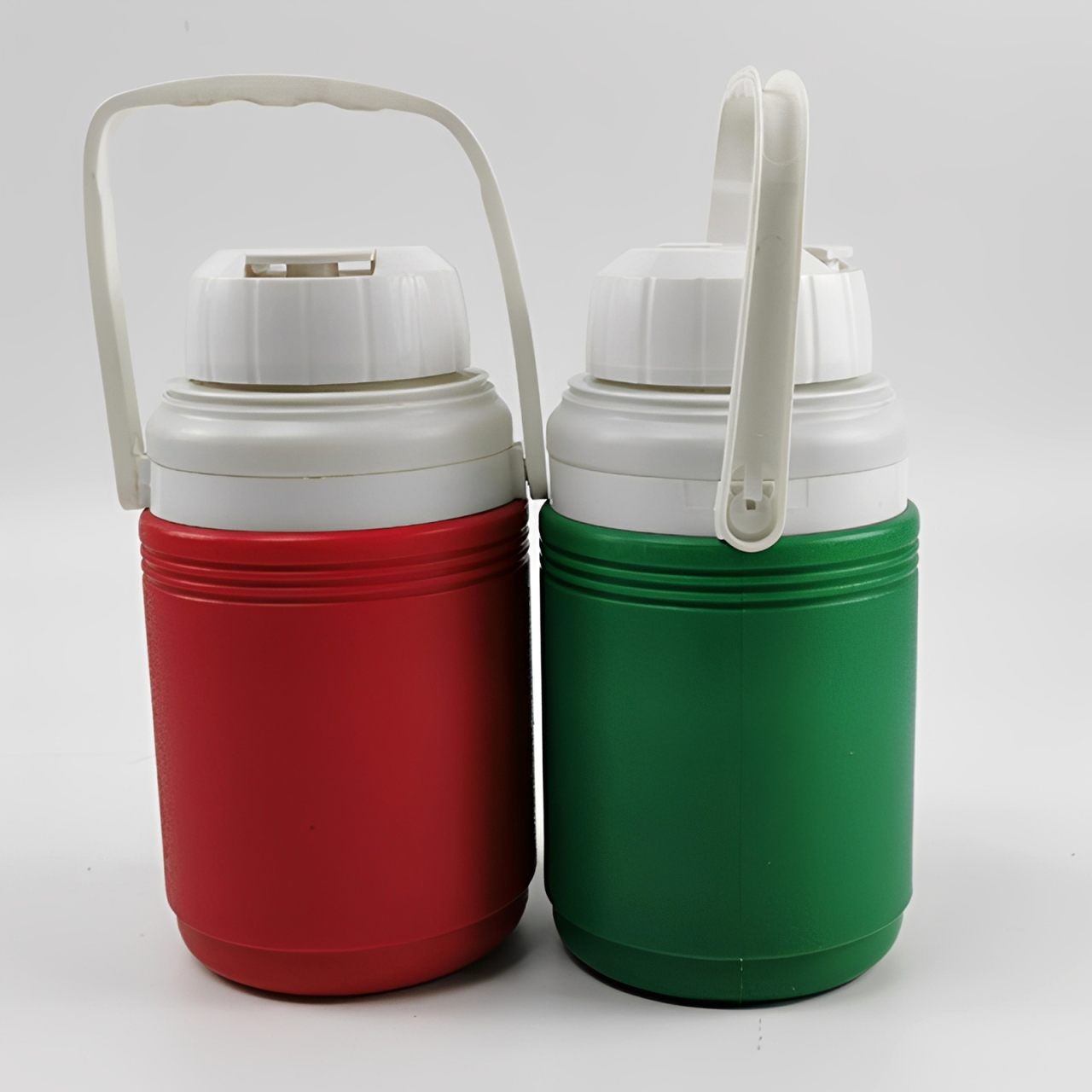 1.5QT Food Grade Plastic Insulated 0.4 Gallon Small Reusable Beverage Water Cooler Jug Ice Bucket Outdoor with Handle 1.4L