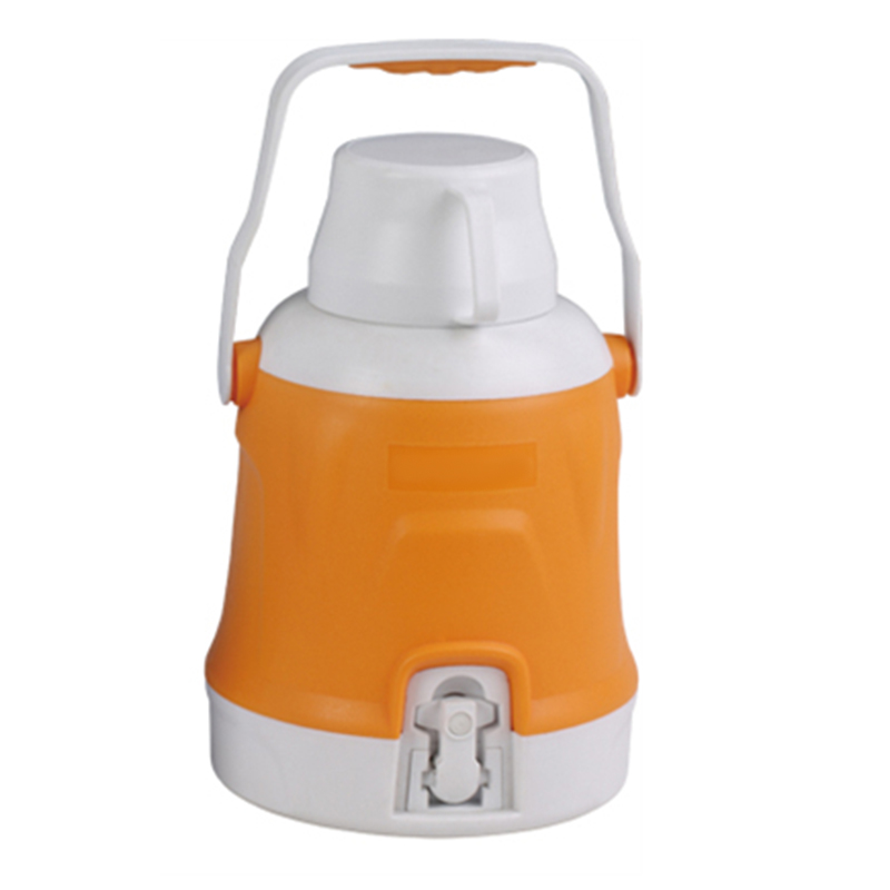 5.3QT Portable Round Water Cooler Jug with Handle 1.3 Gallon Foldable Straw Top Cup Lid Beverage Ice Bucket 5L