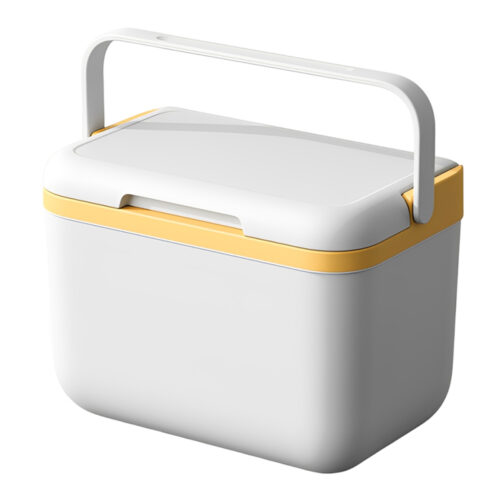 6.3QT Color Blocked Mini Customizable Commercial Gift Insulated Cooler Box with Plastic Handle 6L