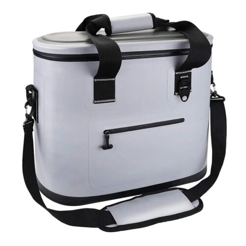 36-Can Waterproof Insulated TPU Cooler Bag Removable Shoulder Strap for Outdoor Camping