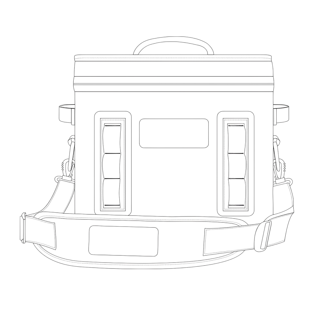 cooler bag structure illustration and customizing options cooler bag structure illustration and customizing options