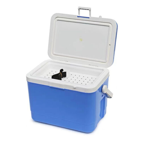 18QT Plastic Cooler Box Portable Outdoor Camping Ice Chest Medical Vaccine Transport 17L