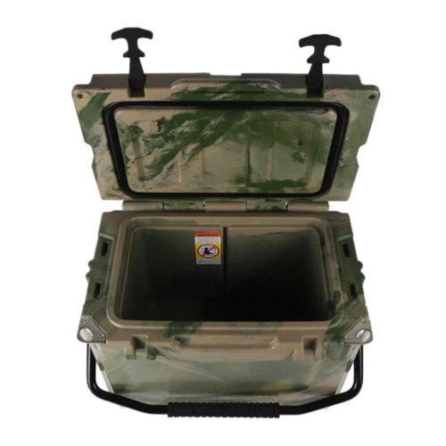 25QT Waterproof Rotomold Camouflage 23L Cooler Box with Handlebar Fishing Ice Box wholesale