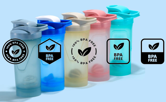 bpa free plastic shaker bottles