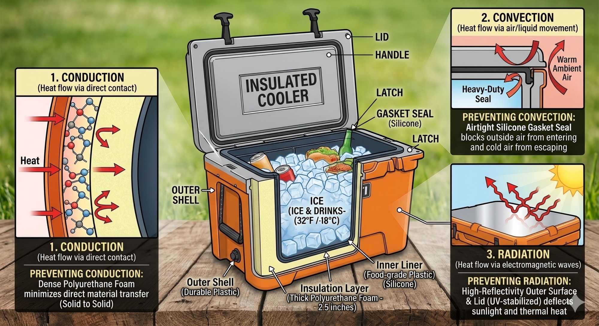 the key components of a hard cooler