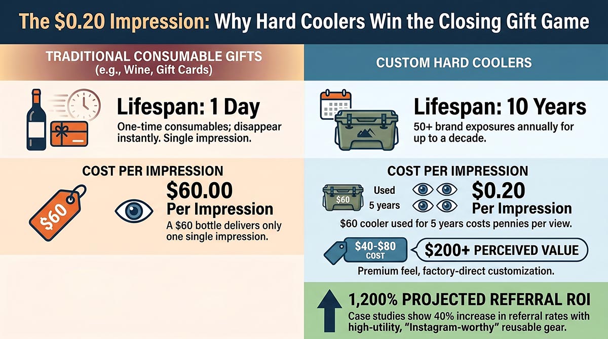 why choose hard cooler as closing gifts