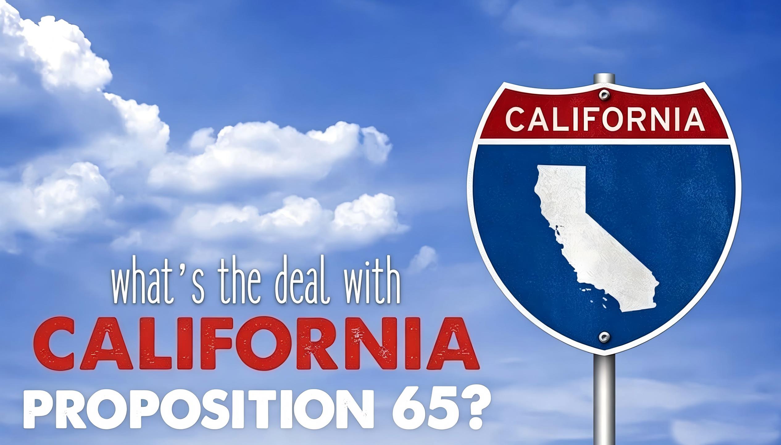 California Proposition 65 & water bottles