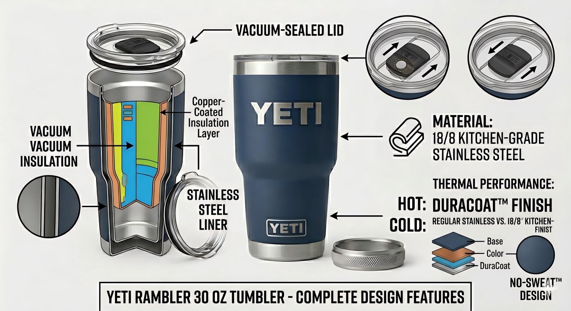 key features of yeti tumblers