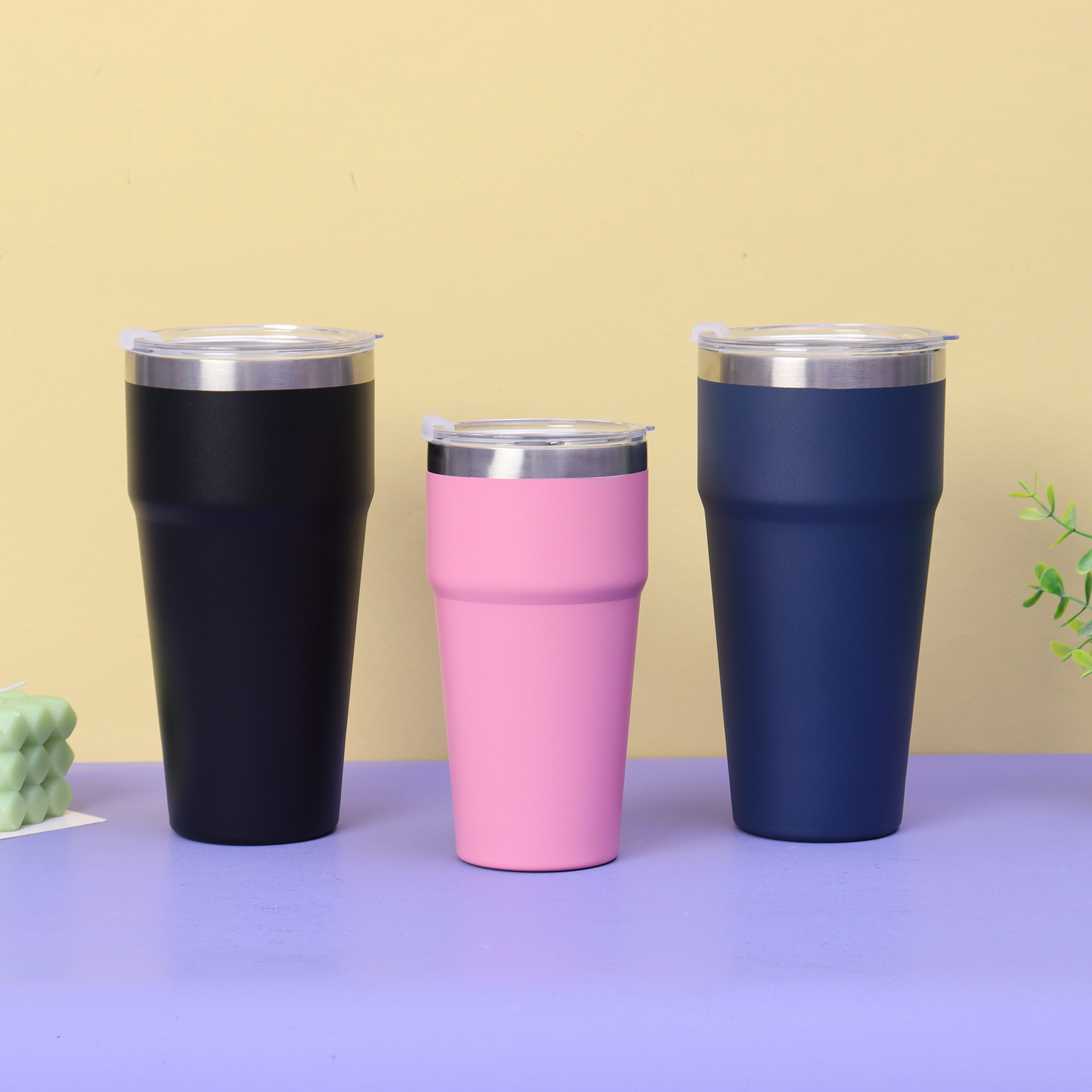 16 oz 26 oz stackable tumbler cup vacuum insulated stainless steel ODM OEM