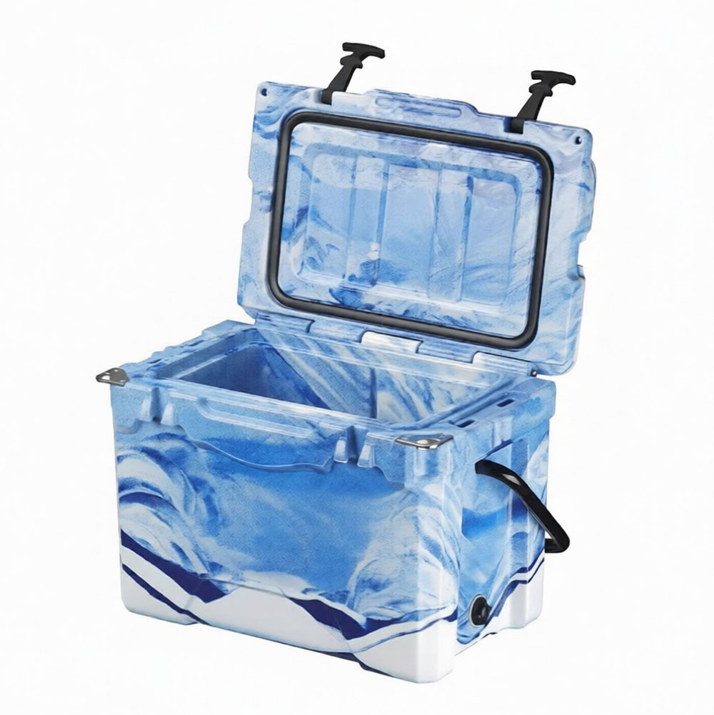 25QT Thermal Insulation Ice Cooler Box 23.66L Custom Rotomolded LLDPE Food Medicine Storage