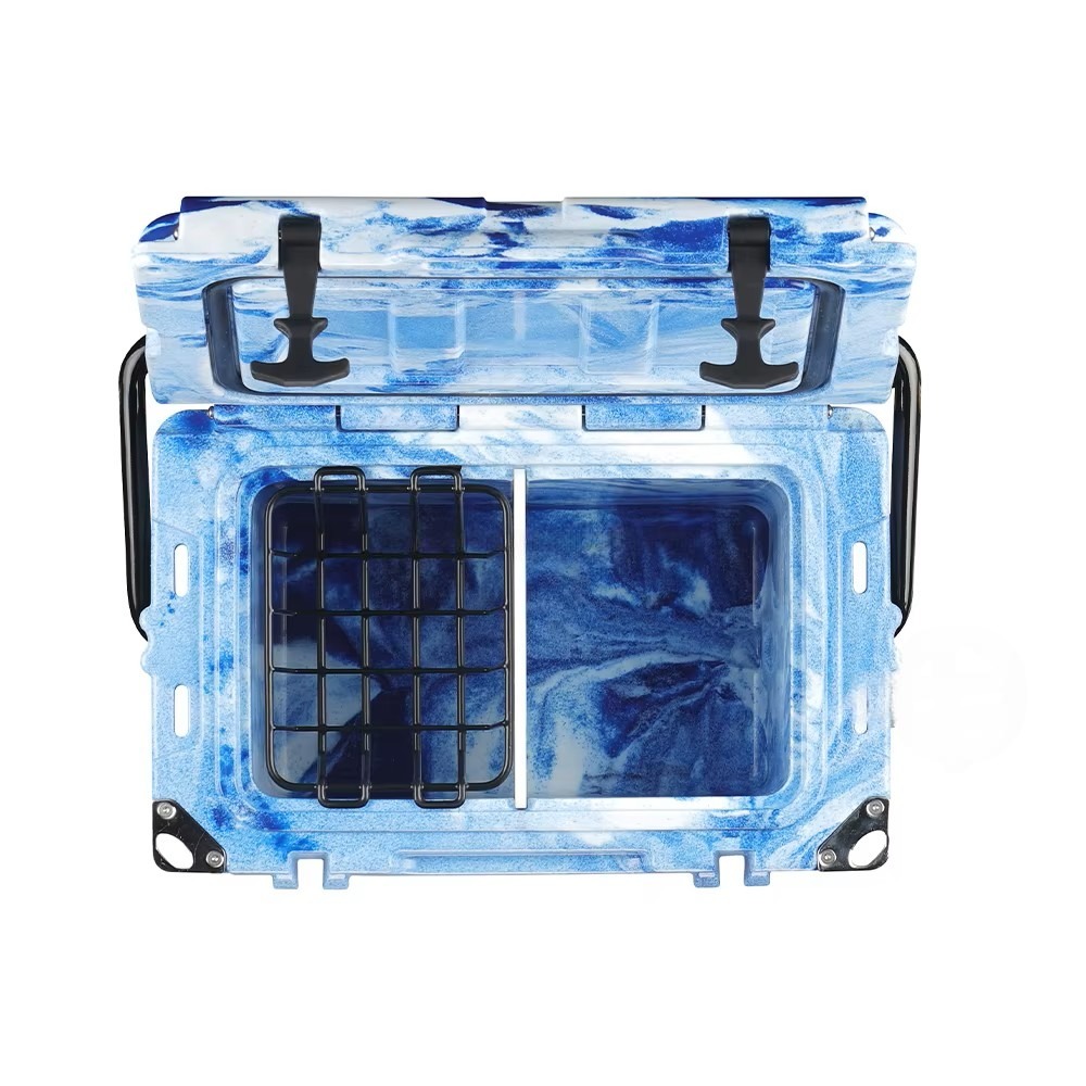 25QT Thermal Insulation Ice Cooler Box 23.66L Custom Rotomolded LLDPE Food Medicine Storage in bulk