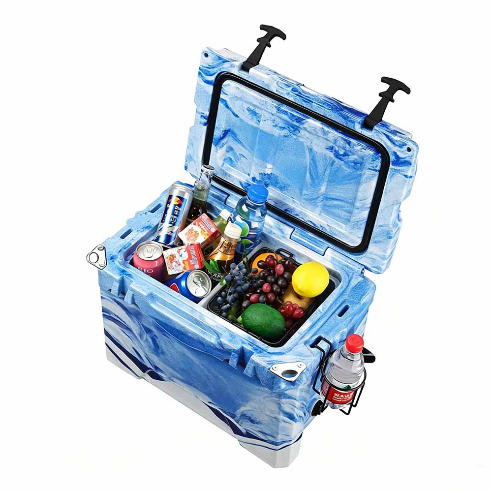 25QT Thermal Insulation Ice Cooler Box 23.66L Custom Rotomolded LLDPE Food Medicine Storage retention