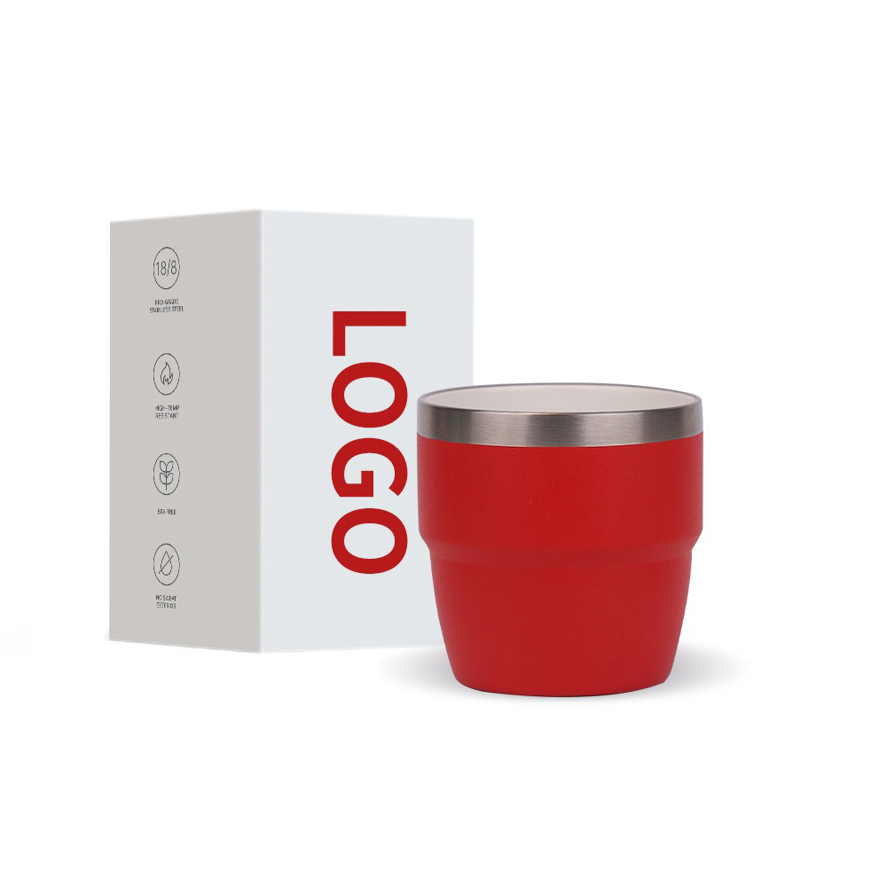 4 oz 6 oz Stackable Cup Stainless Steel Vacuum Insulated Espresso Coffee Mug