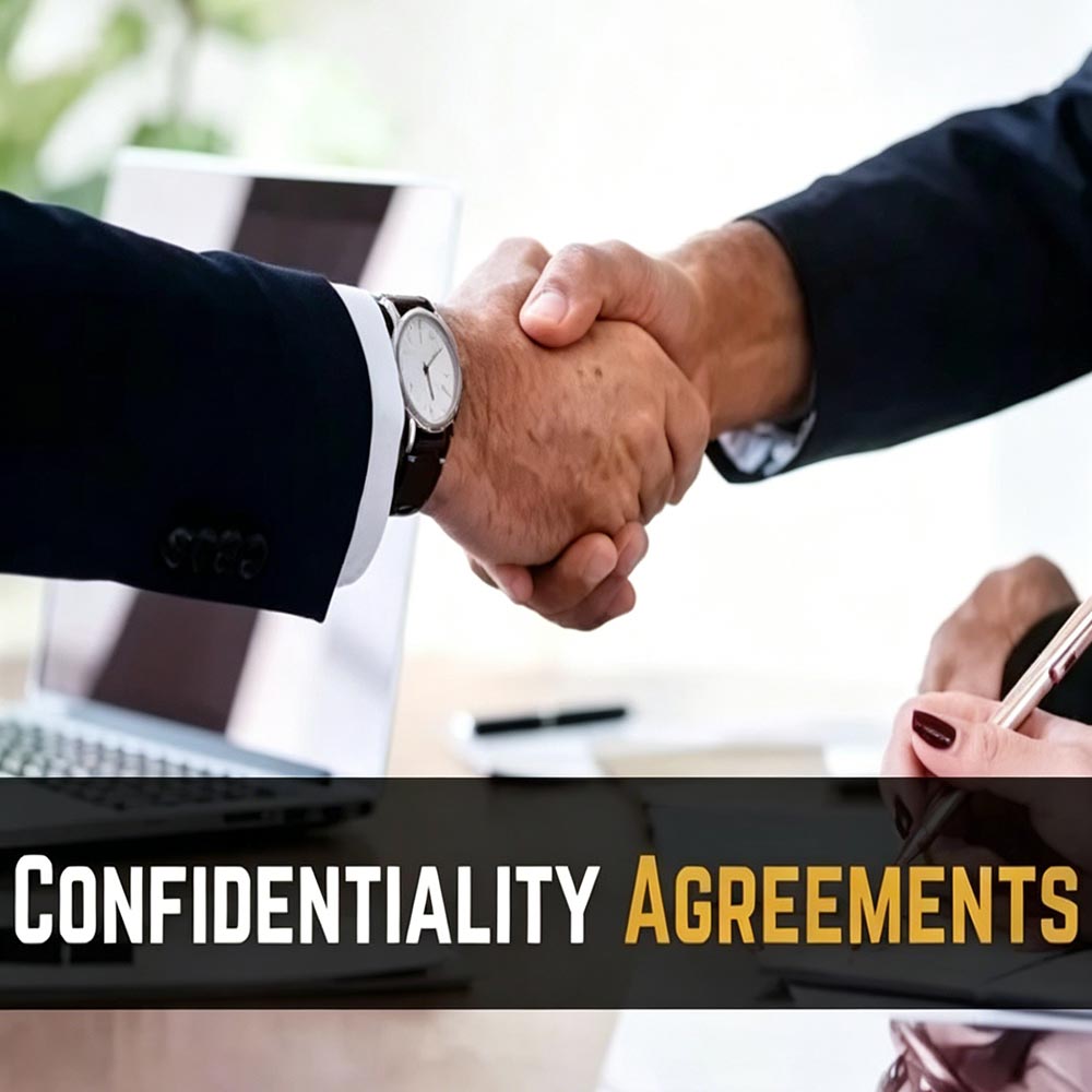 Sign confidential agreement
