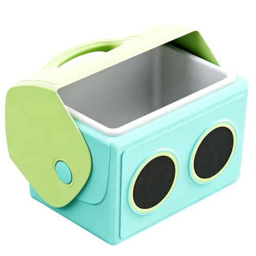 15 QT Durable Plastic Music Cooler Box 14 L With Handle and Speaker Camping for Outdoor Tents Ice retention
