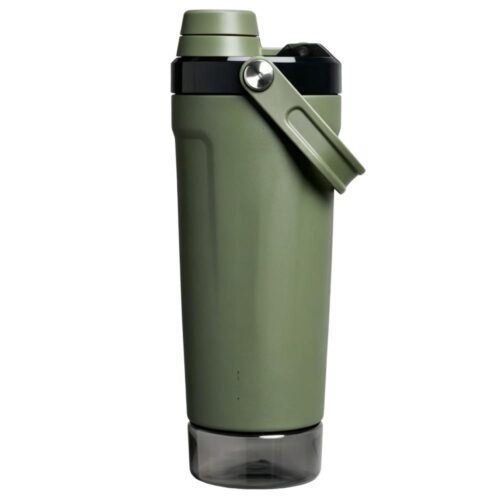 17 oz 304 Stainless Steel Custom Shaker Bottle 500 ml Insulated Double Lids With Handles wholesale