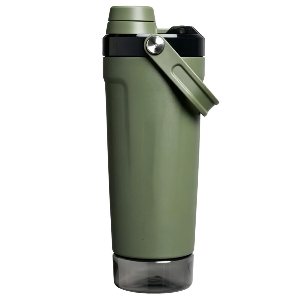 17 oz 304 Stainless Steel Custom Shaker Bottle 500 ml Insulated Double Lids With Handles wholesale
