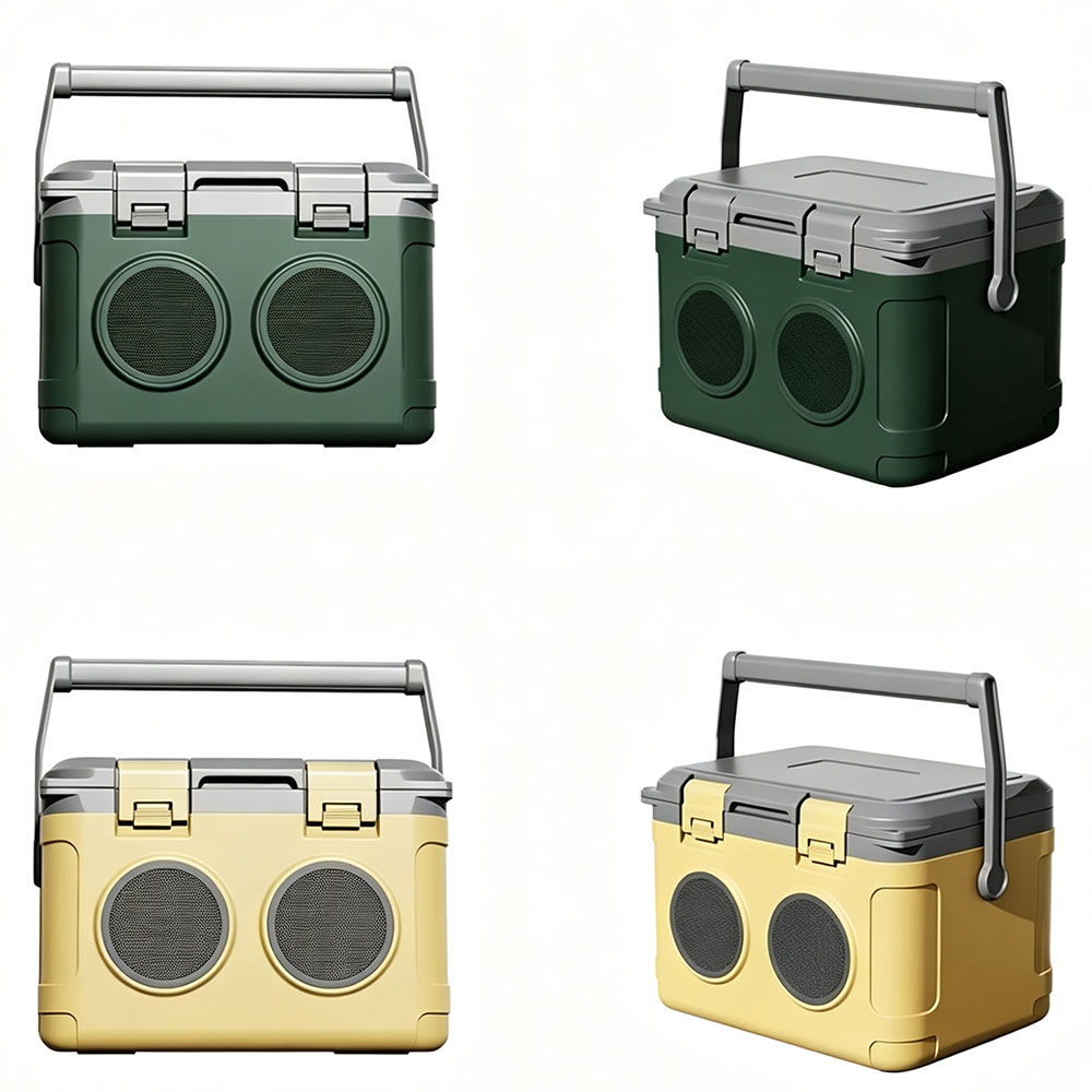 22.2 QT Wholesale Custom Ice Cooler Box 21 L Incubator Portable Insulated Wireless Speaker buckles