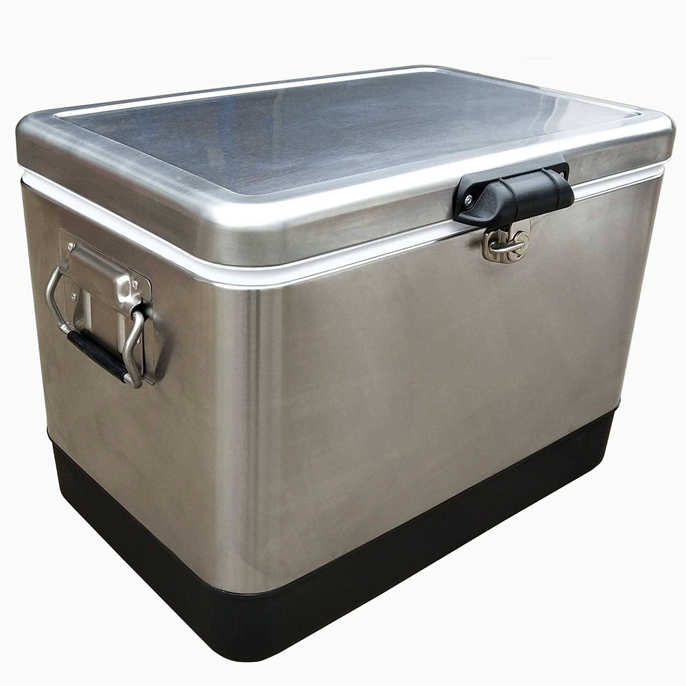 26 QT Stainless Steel Custom Metal Cooler Box 25 L Wholesale Double Wall Insulated Stand convenient