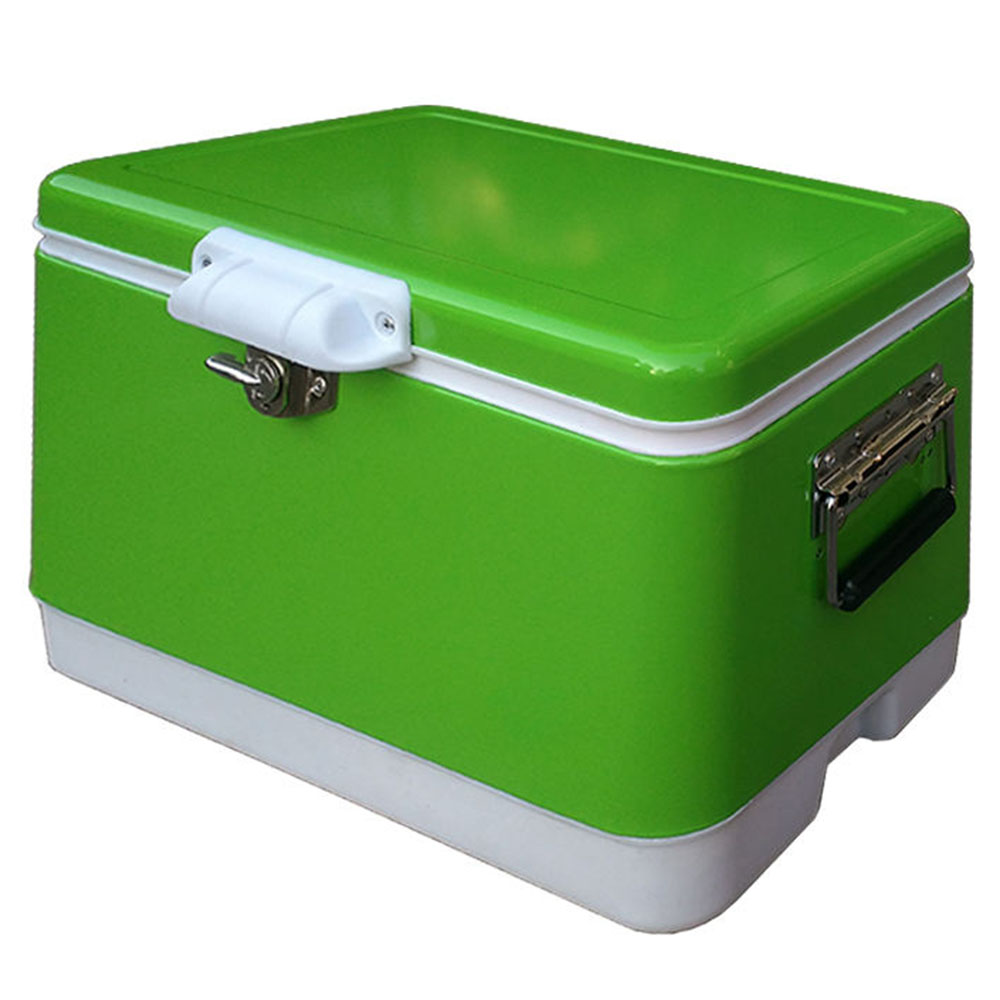26 QT Stainless Steel Custom Metal Cooler Box 25 L Wholesale Double Wall Insulated Stand handles
