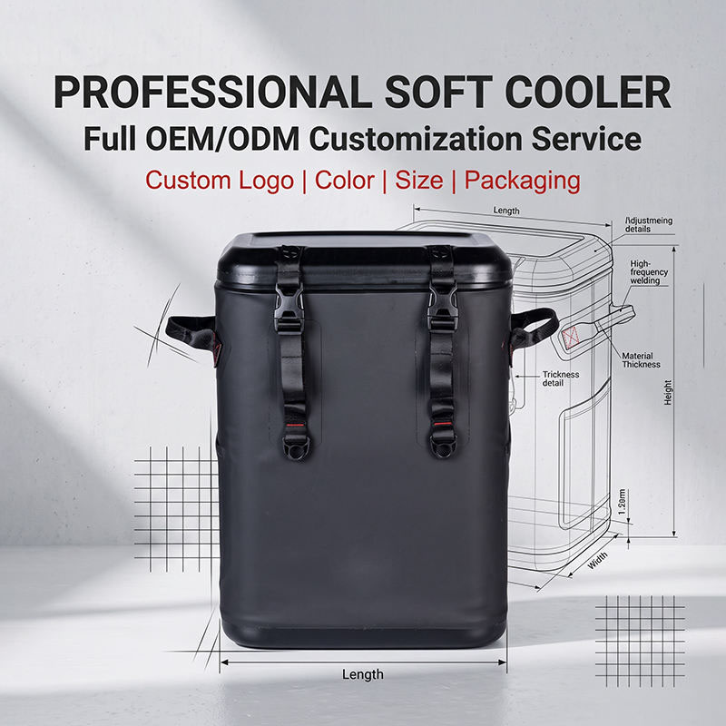 30-Can Thermal Soft Cooler Bags Waterproof TPU Magnetic Lid Backpack with Ice Supply OEM/ODM