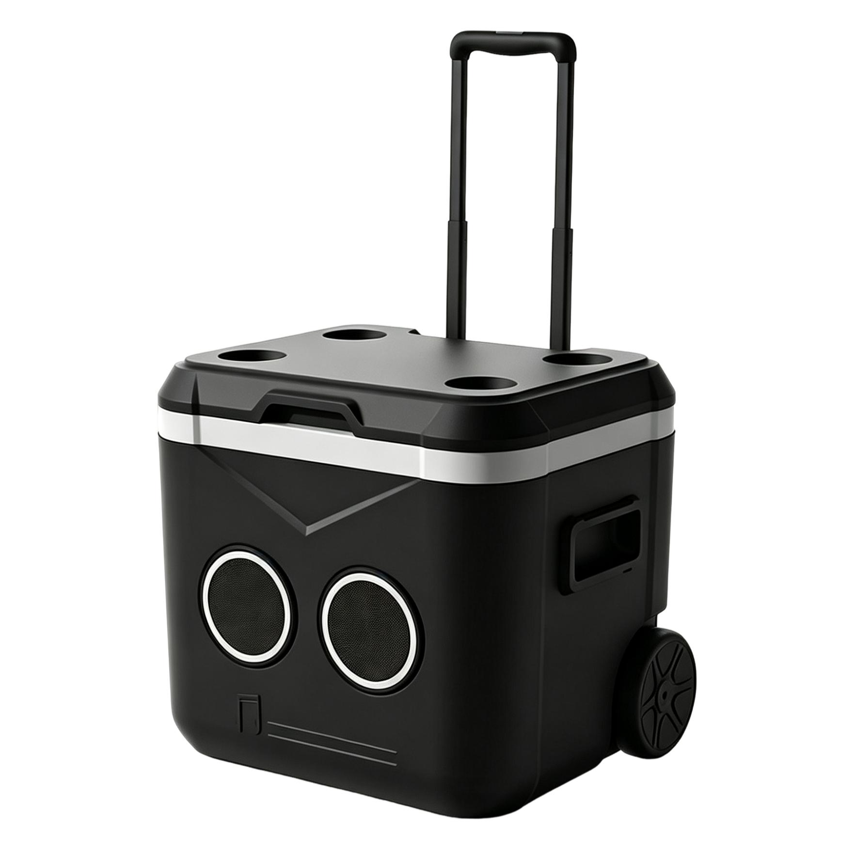 55 QT Insulation Ice Cooler Box Handles Wheels 52 L Large Capacity Portable Music With Speaker custom