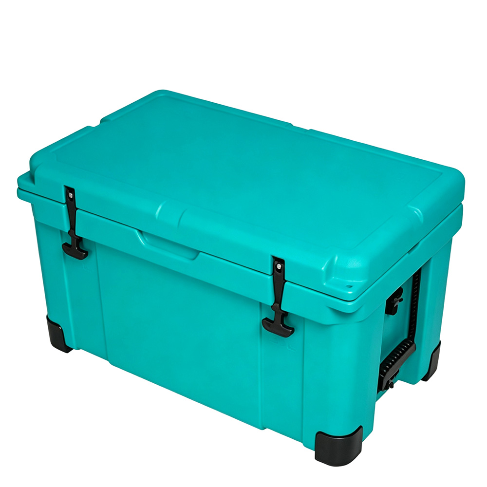 58 QT Rotomolded Hard Cooler Box 55 L Wholesale Ice Chest Customized Non-slip Rubber Feet waterproof