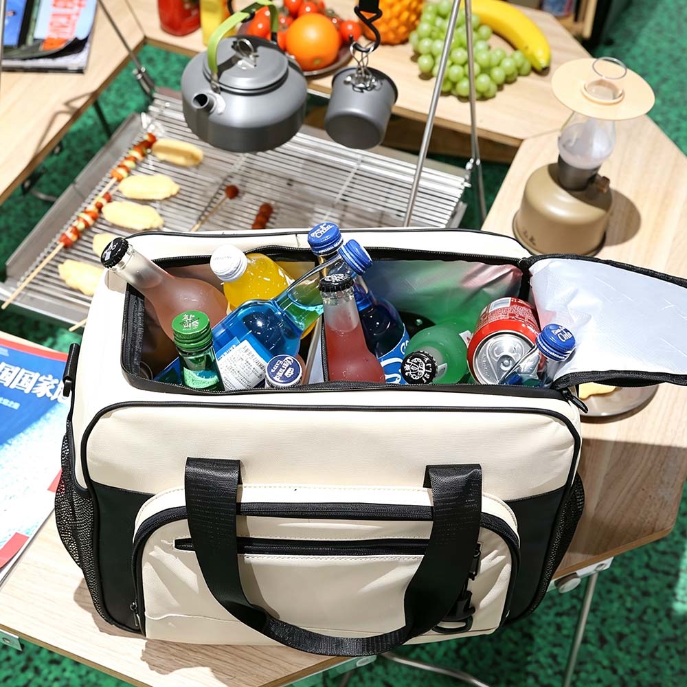 25 QT Outdoors 24L DC12V Electric Soft Cooler Bag Portable RV Car Refrigeration for Camping convenient