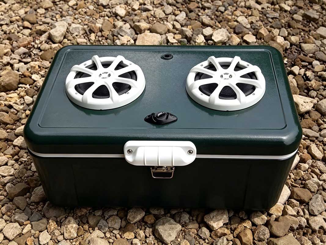custom manfacturering coolers boxes with speakers Custom manufacturing of coolers boxes with speakers.