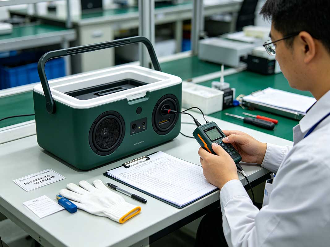 quality control wholesale custom cooles with speakers Quality control wholesale custom cooles with speaker