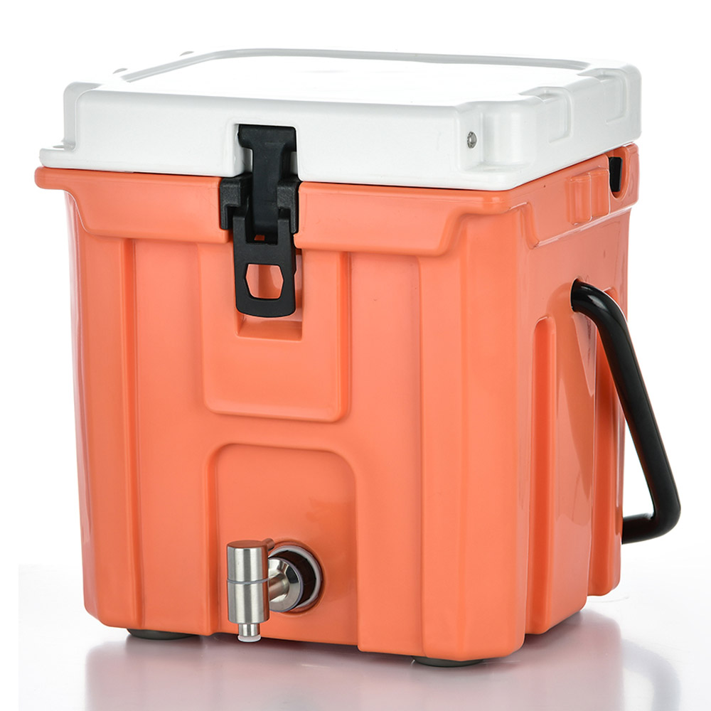 Insulated hard ice cooler jug rotomolded