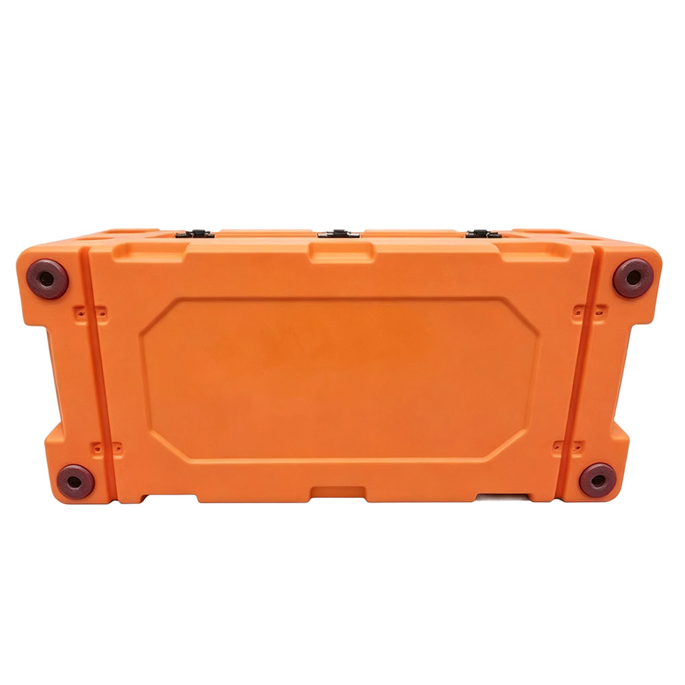 55 QT Thermal Rotomolded Hard Ice Cooler 52 L Chest Standing Wheels Drain Hole non-slip