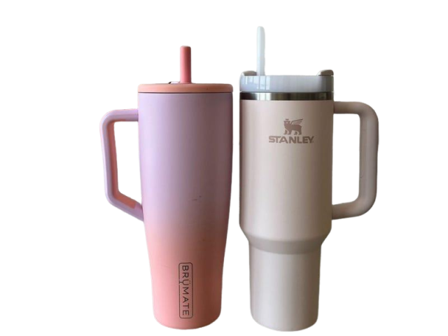 BrüMate‑style vs. Stanley‑style Tumblers BrüMate‑style vs. Stanley‑style Tumblers.