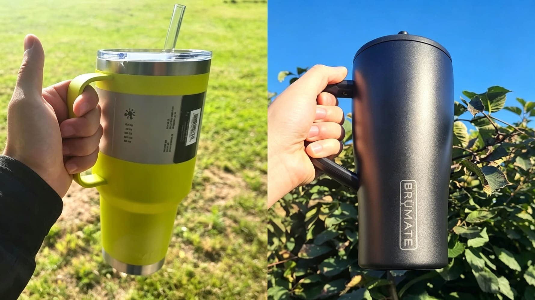 YETI Rambler vs BrüMate tumbler Which Handle Design Is More Comfortable
